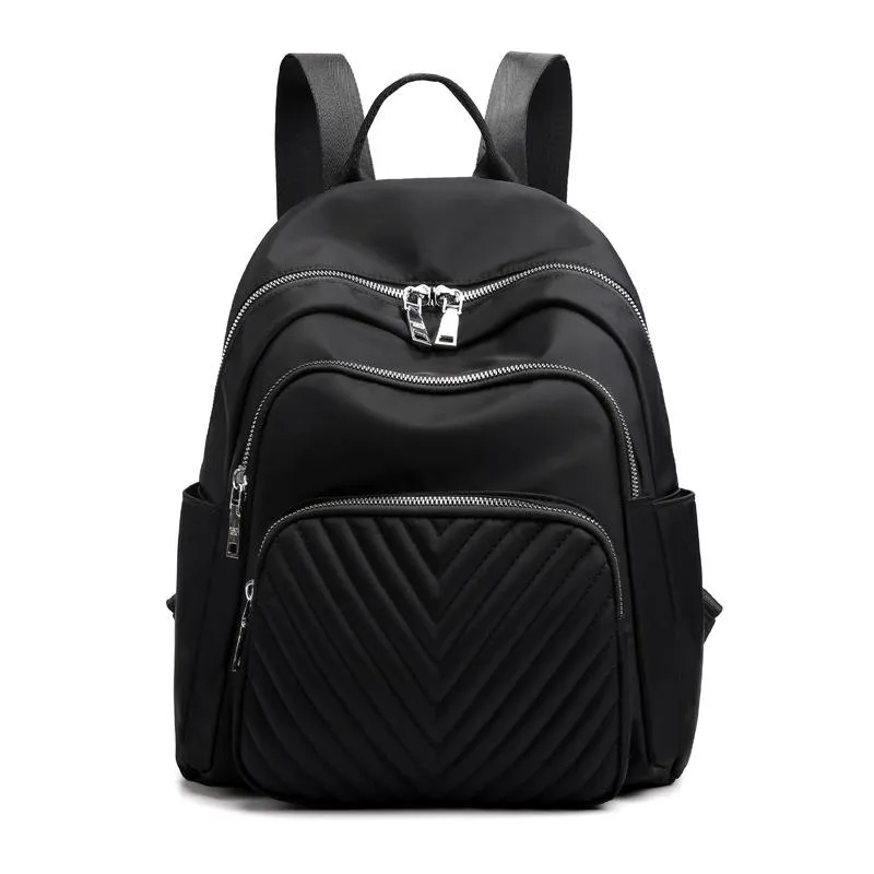Great Simple Design Single Flat Top Handle All-Around Zip Fastening Backpack