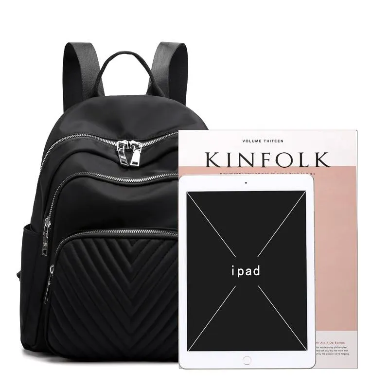 Great Simple Design Single Flat Top Handle All-Around Zip Fastening Backpack