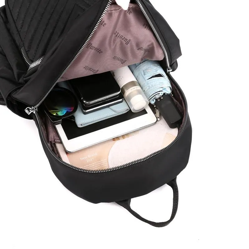 Great Simple Design Single Flat Top Handle All-Around Zip Fastening Backpack