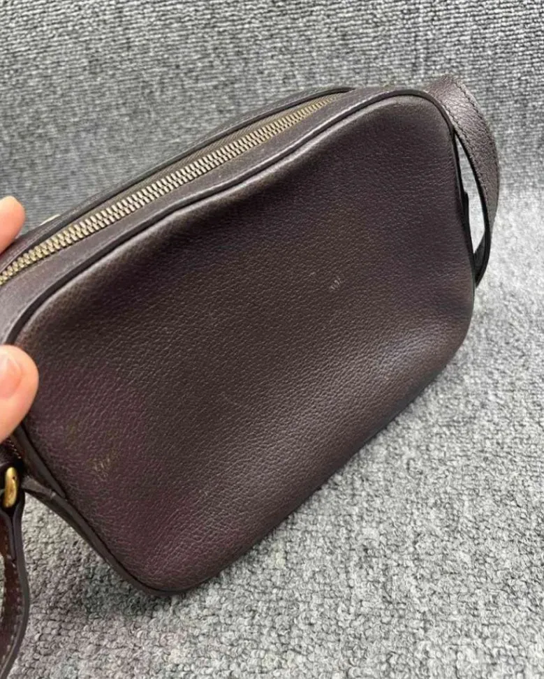 Gucci Bee Supreme Brown Calfskin Satchel Bag