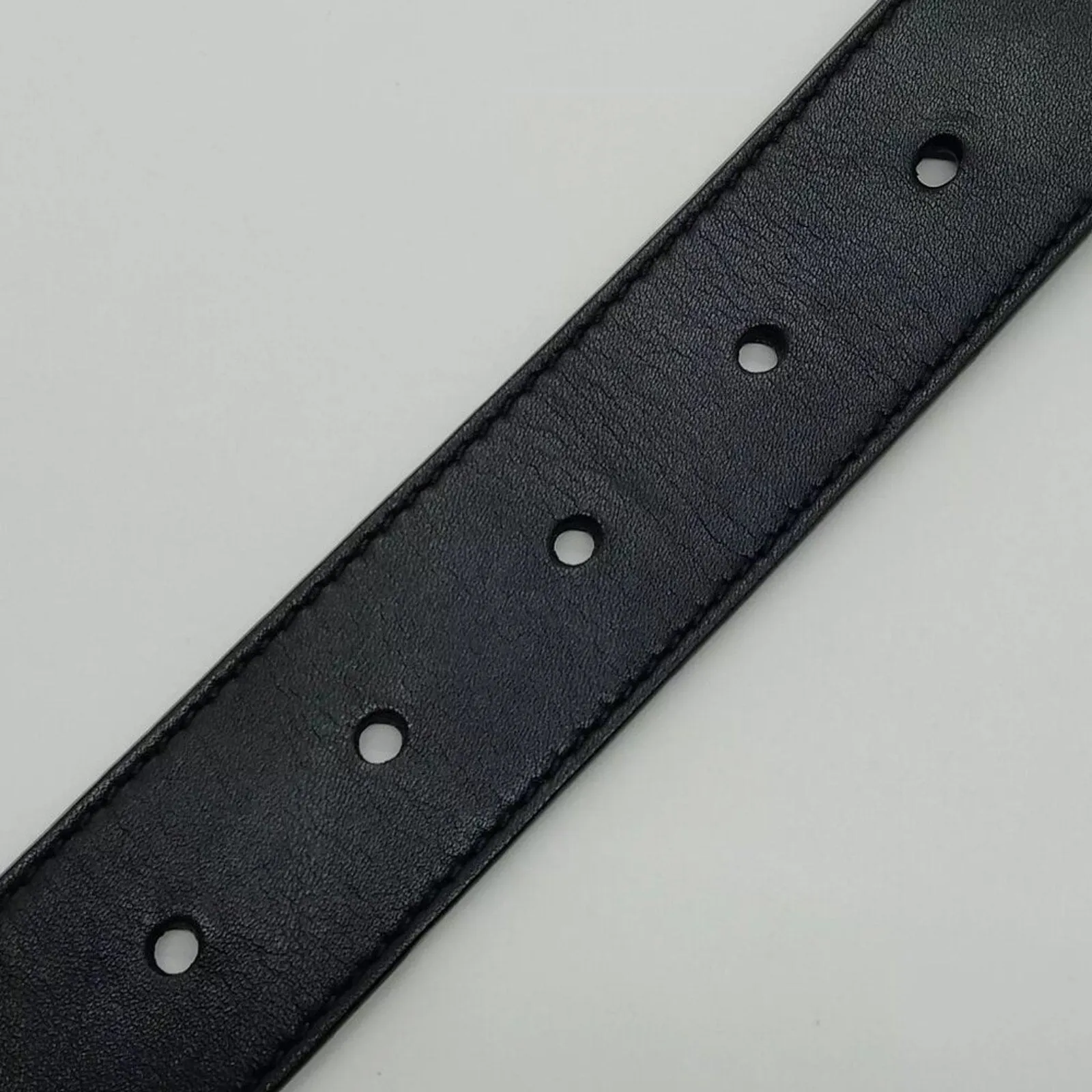 Gucci Belt Black Gold Leather