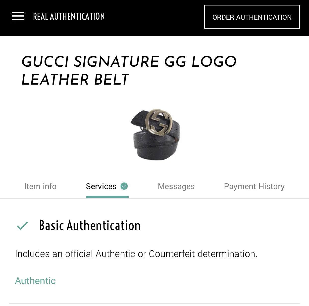 Gucci Black Signature Monogram GG Buckle Guccissima Leather Belt - 100 , 105, 115