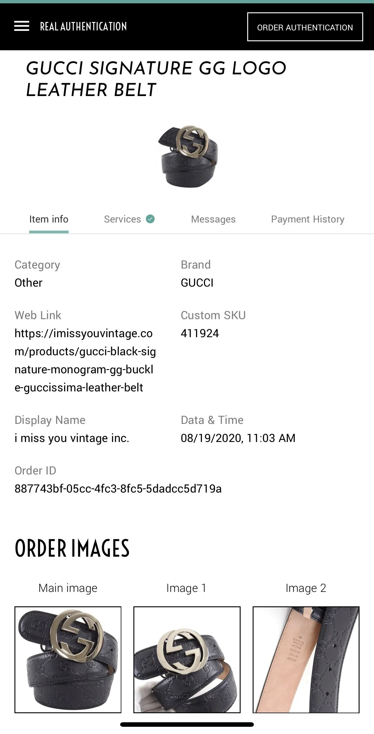 Gucci Black Signature Monogram GG Buckle Guccissima Leather Belt - 100 , 105, 115