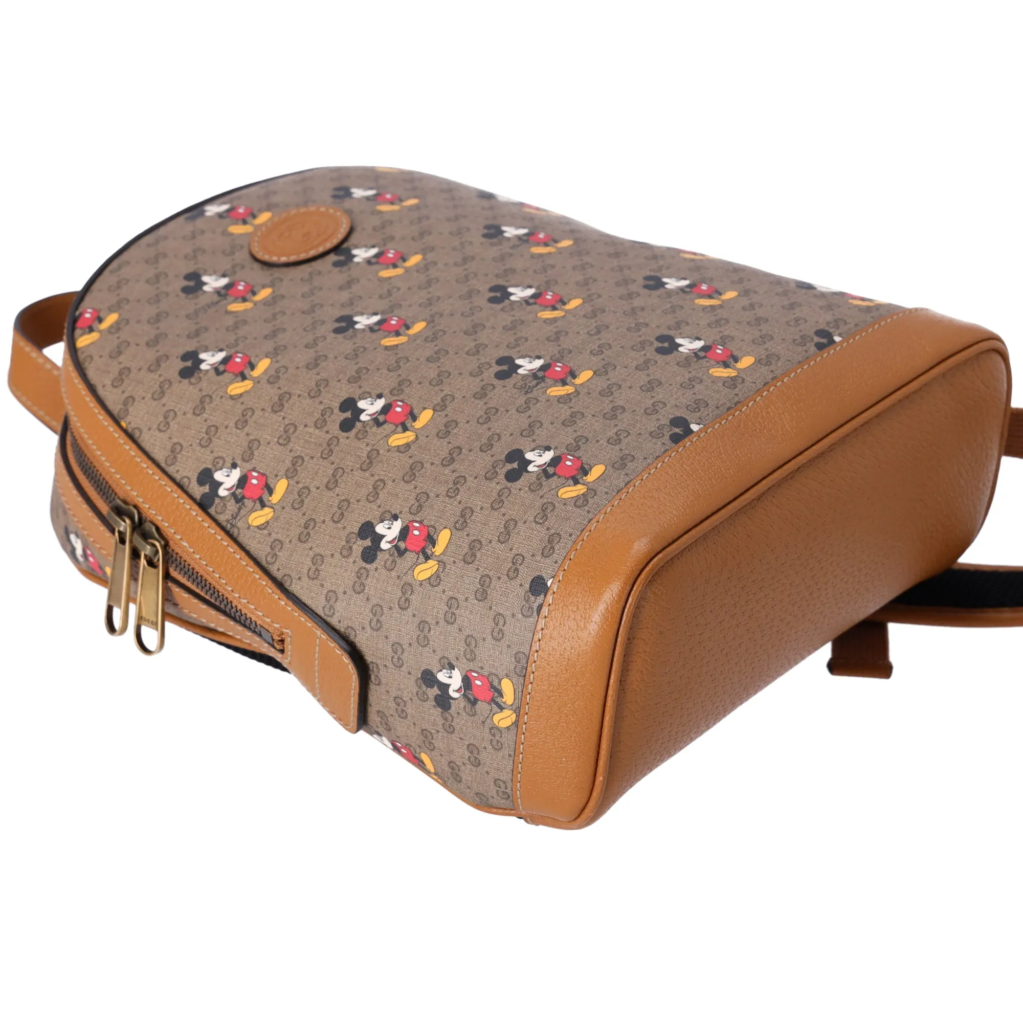 GUCCI Disney Small Backpack 552884 Beige Dark Brown Multi CG Supreme
