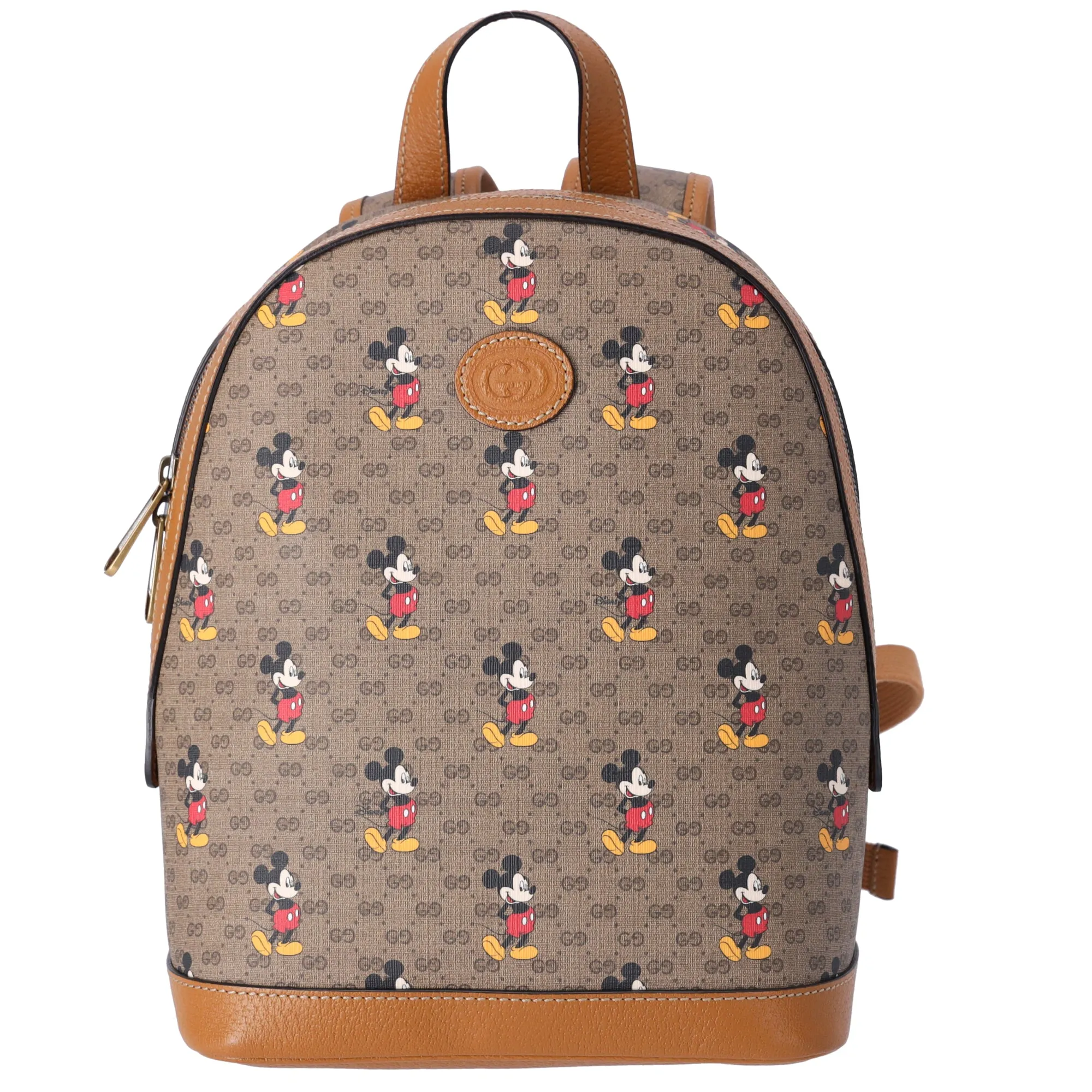 GUCCI Disney Small Backpack 552884 Beige Dark Brown Multi CG Supreme