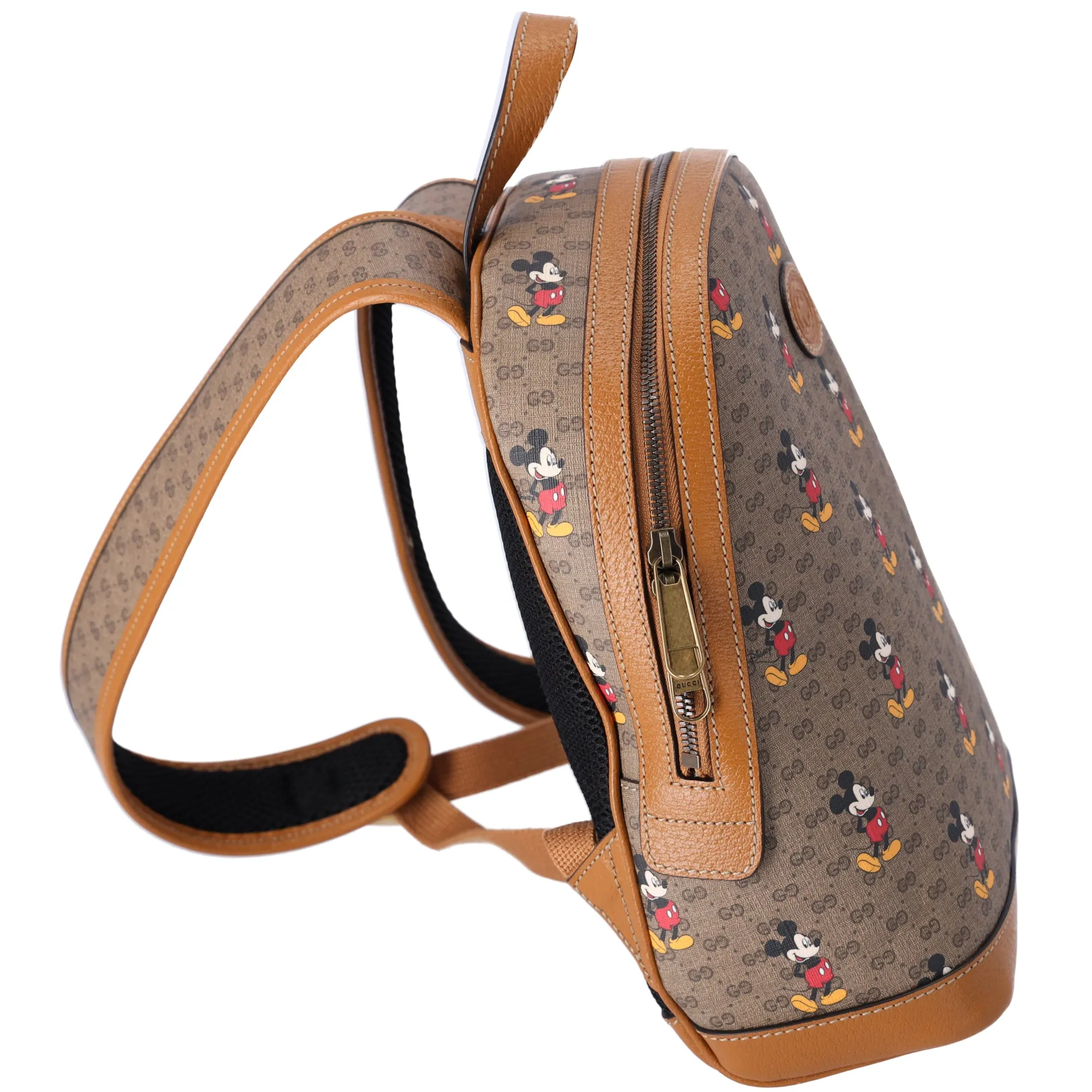 GUCCI Disney Small Backpack 552884 Beige Dark Brown Multi CG Supreme