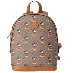 GUCCI Disney Small Backpack 552884 Beige Dark Brown Multi CG Supreme