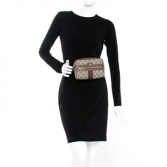Gucci GG Supreme Monogram Web Ophidia Belt Bag