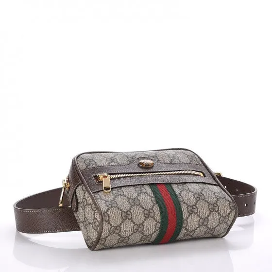 Gucci GG Supreme Monogram Web Ophidia Belt Bag