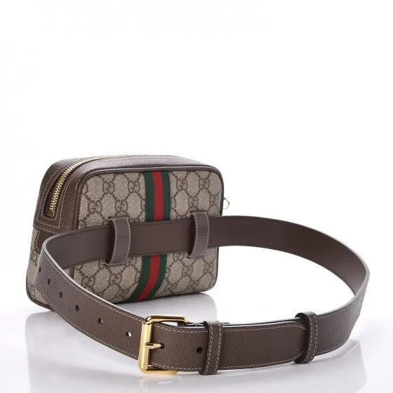 Gucci GG Supreme Monogram Web Ophidia Belt Bag