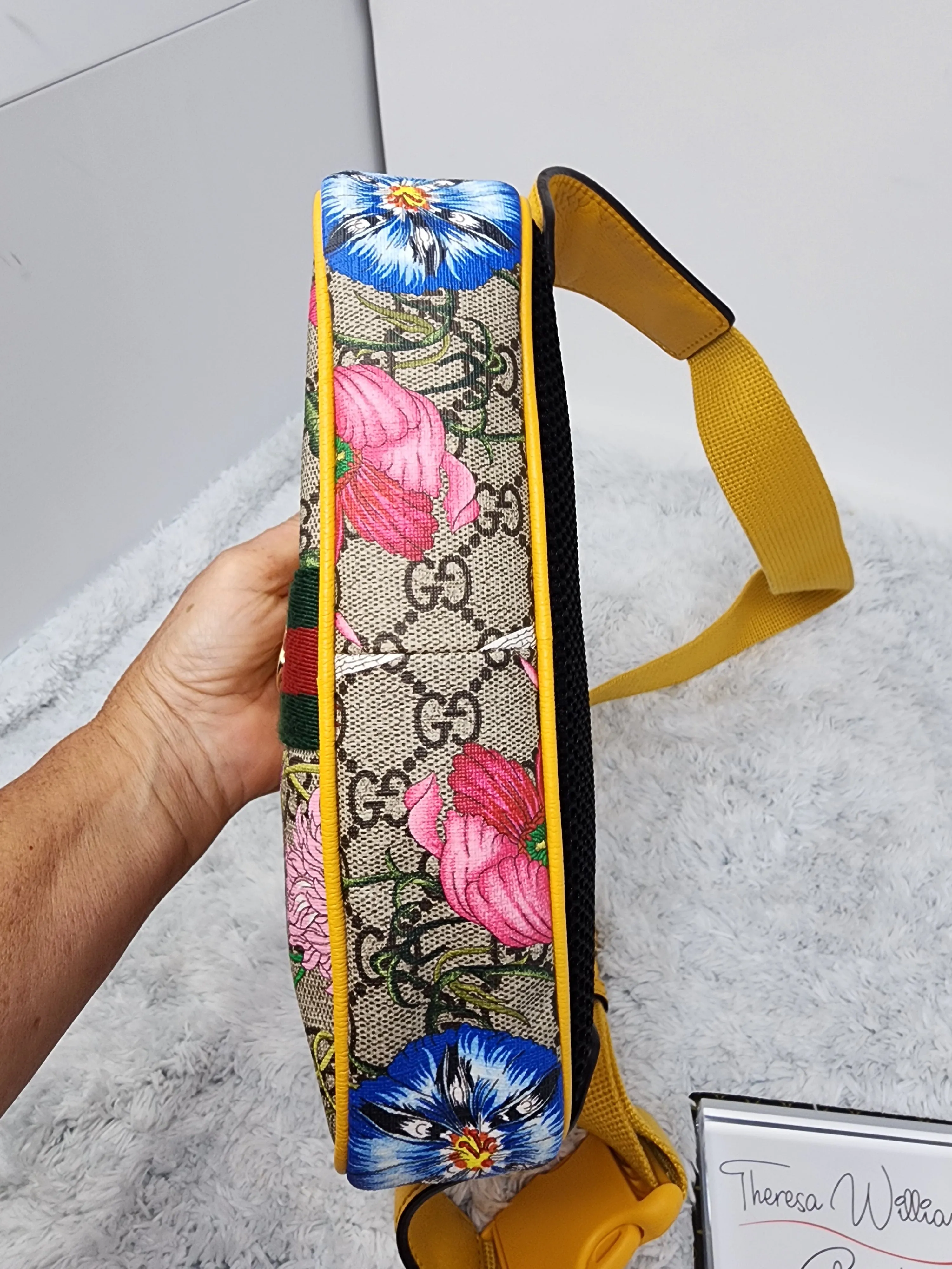 GUCCI SUPREME FLORA OPHIDIA BELT BUM BAG