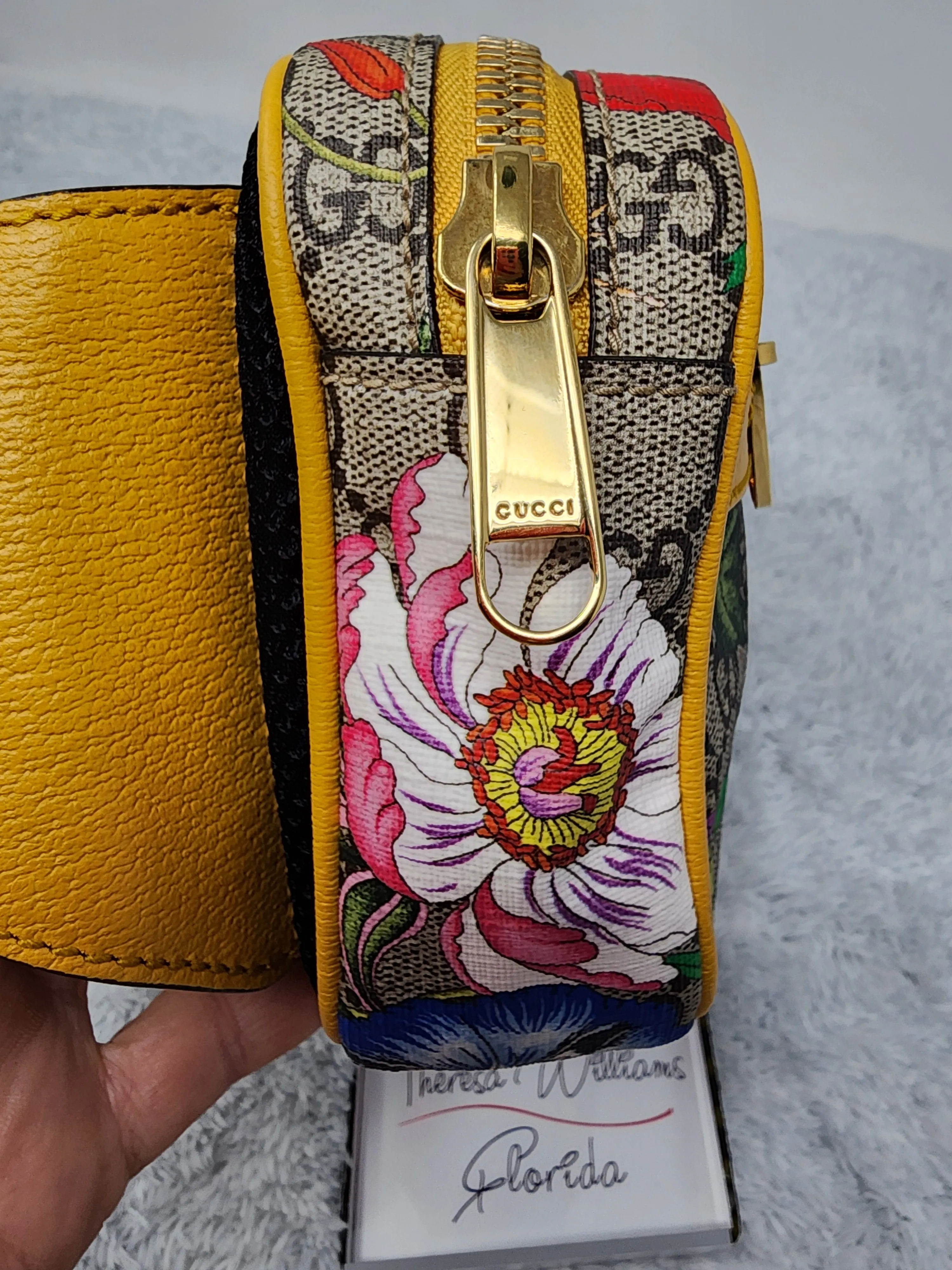 GUCCI SUPREME FLORA OPHIDIA BELT BUM BAG