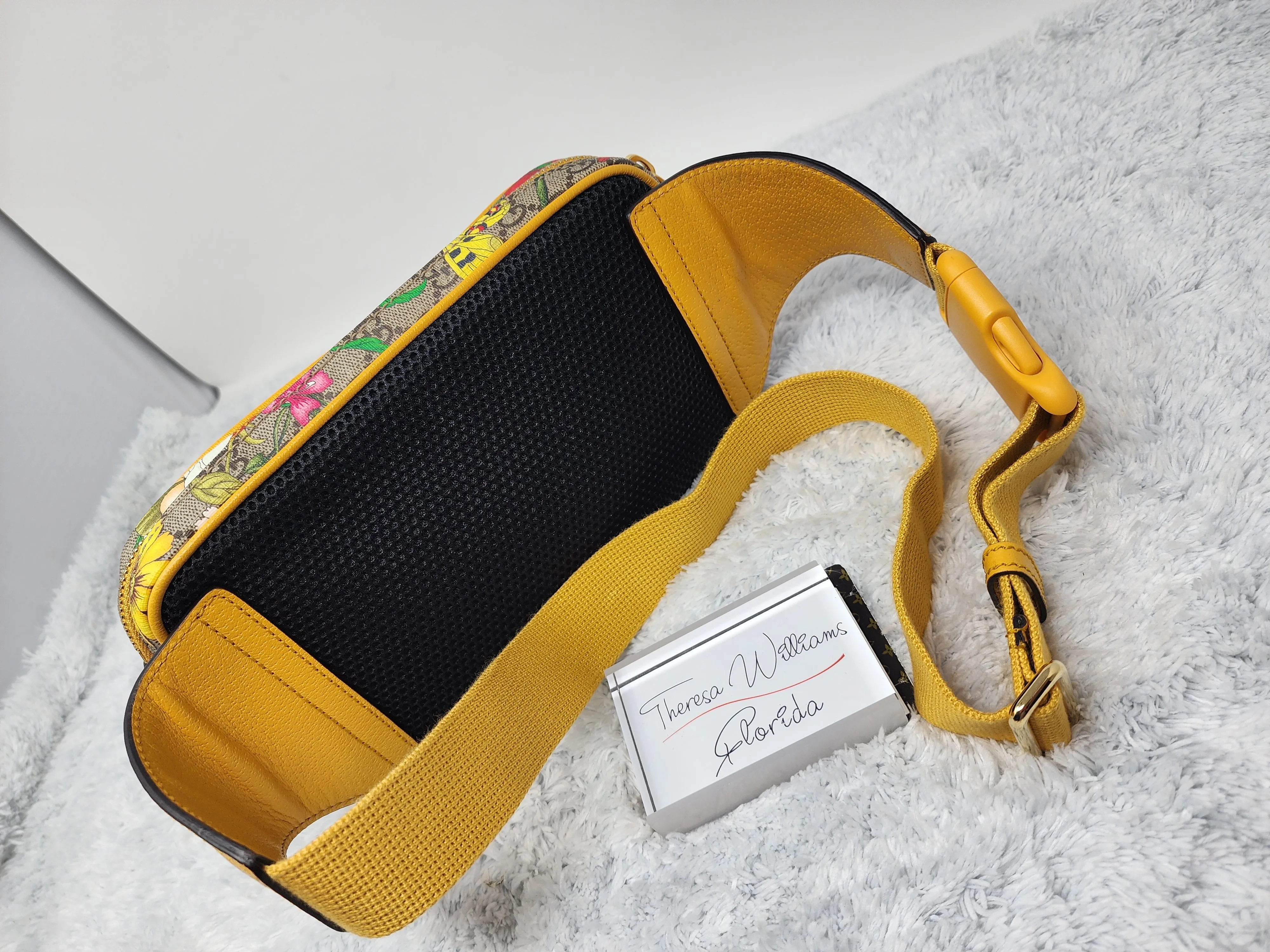 GUCCI SUPREME FLORA OPHIDIA BELT BUM BAG