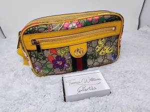 GUCCI SUPREME FLORA OPHIDIA BELT BUM BAG