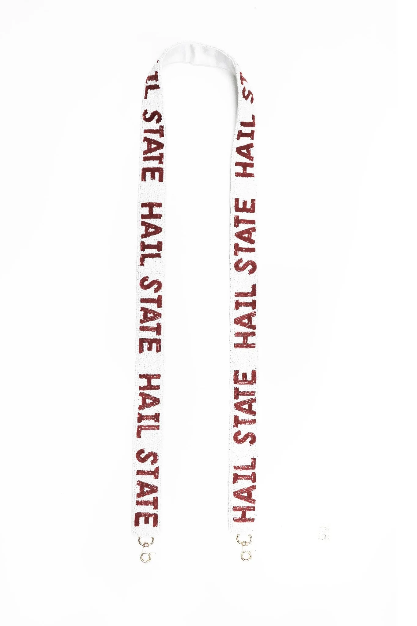 Hail State Beaded Strap White