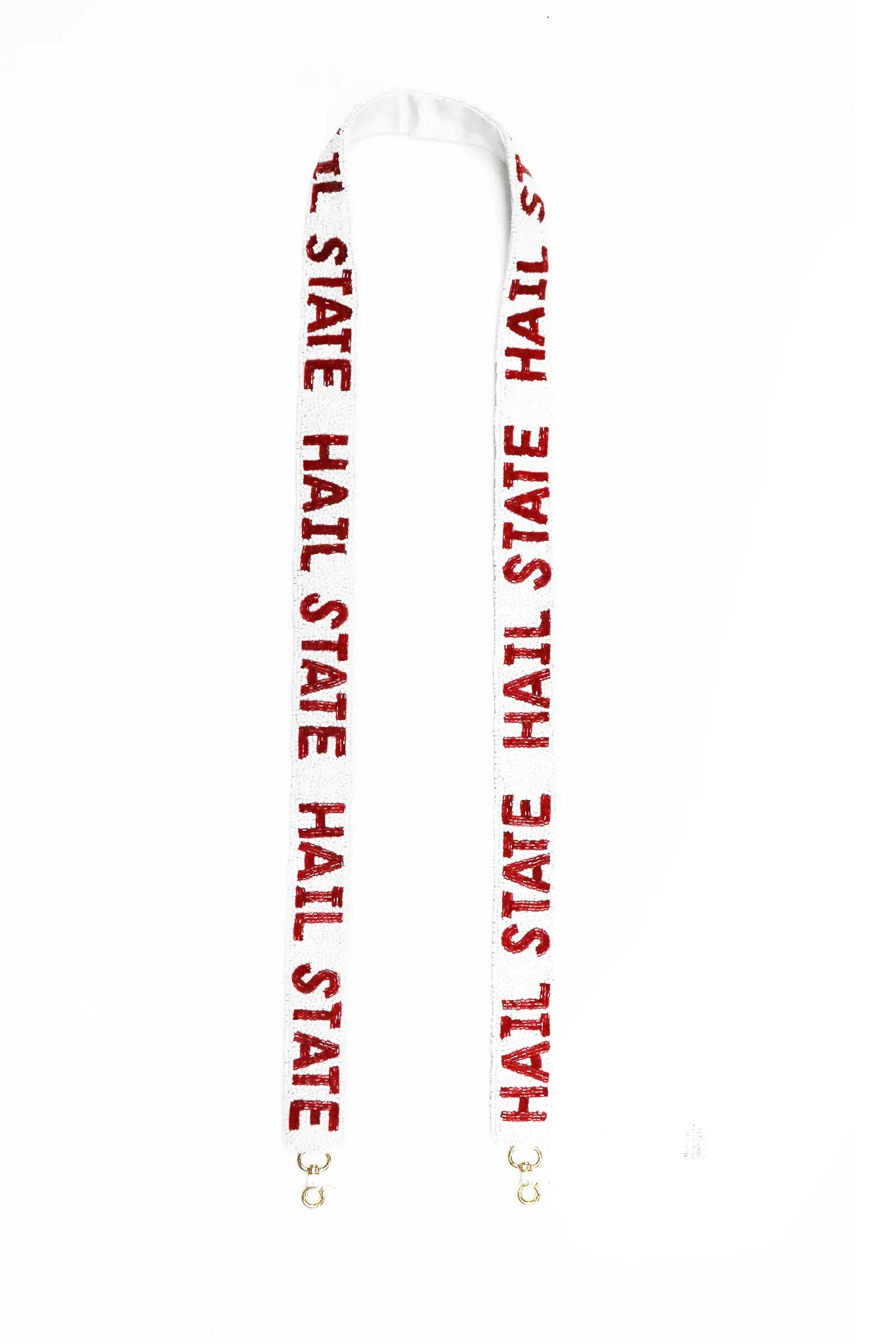 Hail State Beaded Strap White