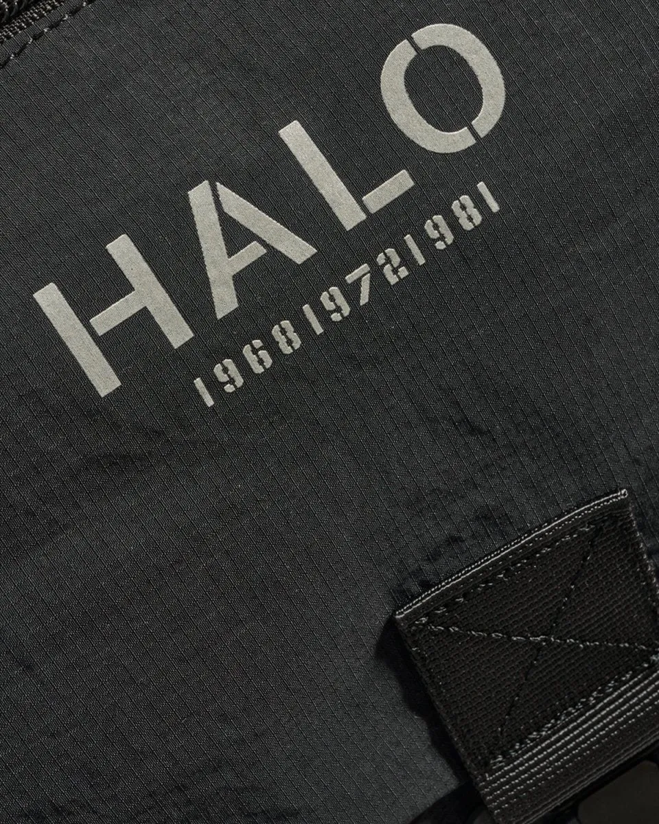 Halo Nylon Backpack - Black