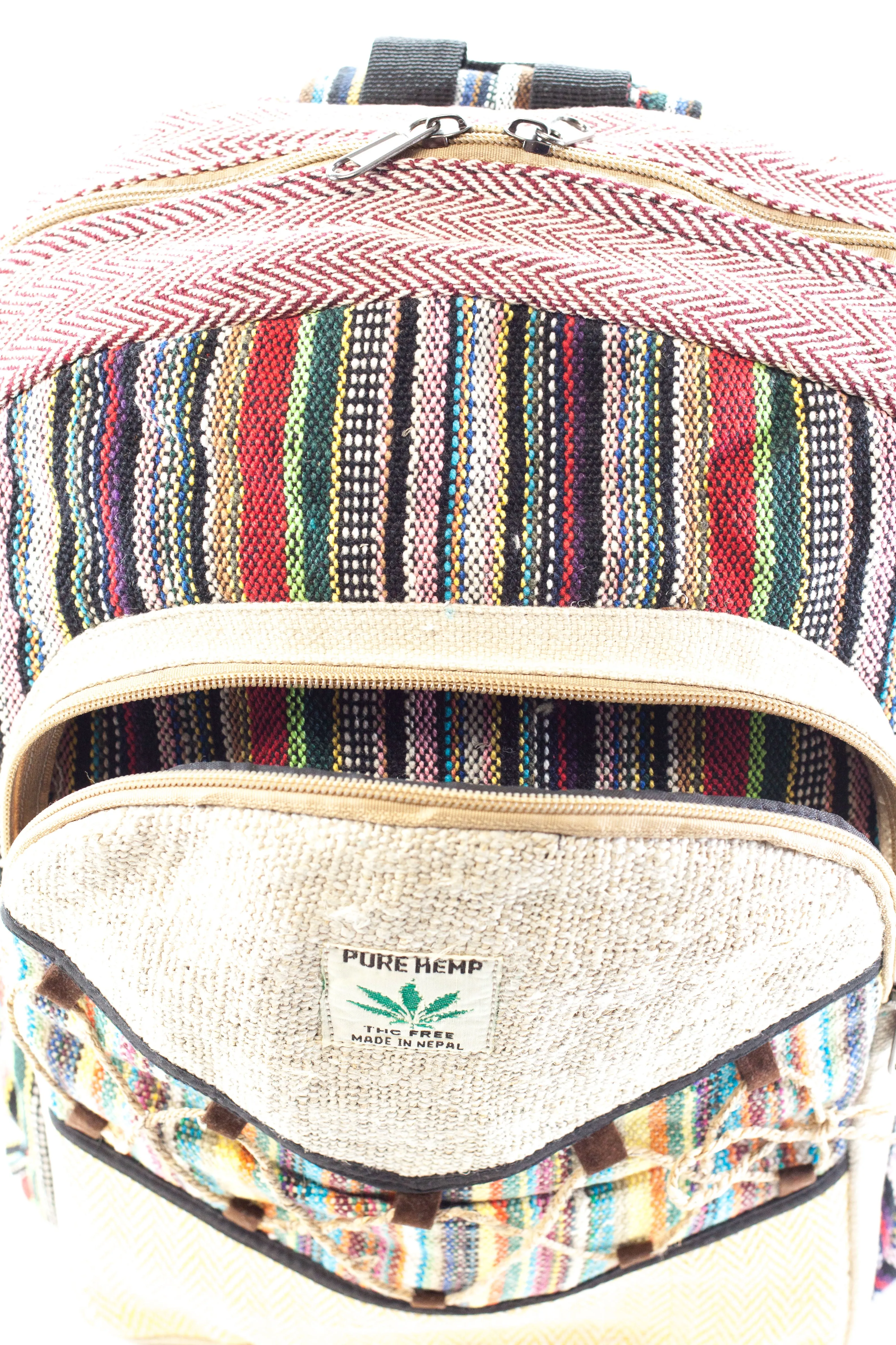 Handmade THC Free Pure Hemp Unisex Bag - HMPHB13