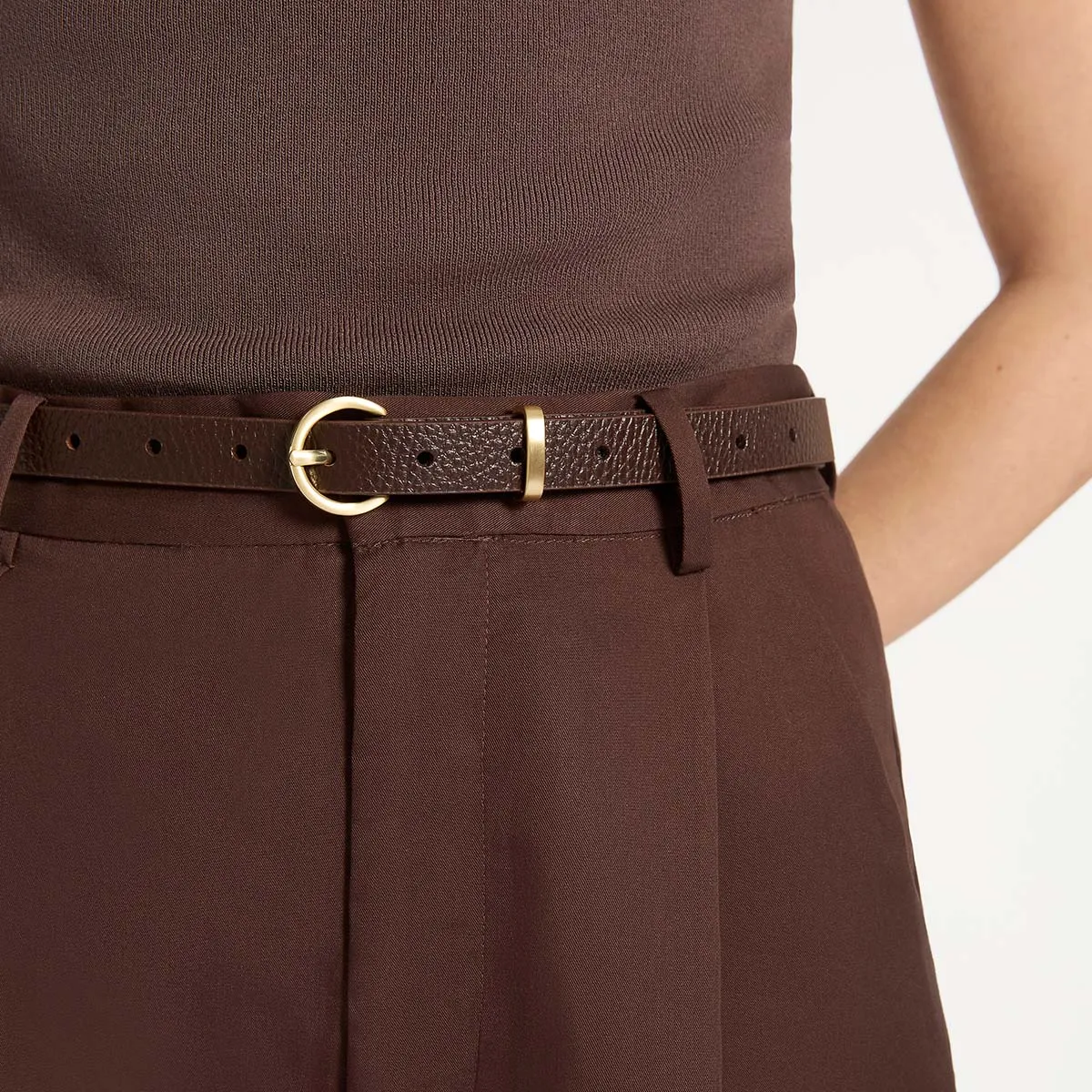 Happens All The Time Belt - Choc/Gold