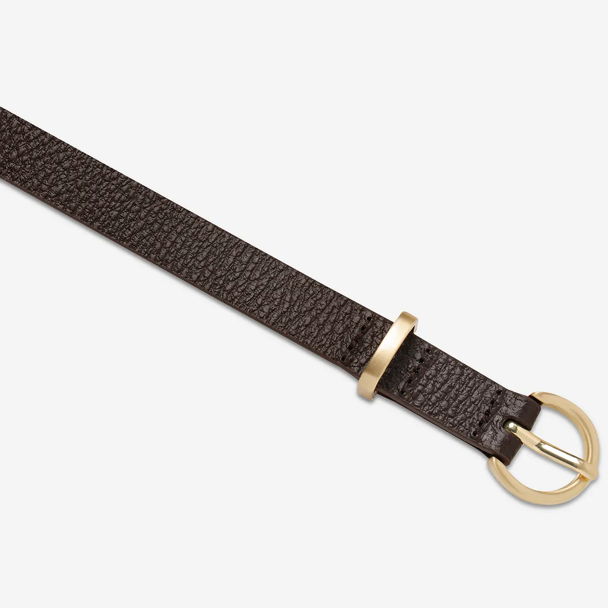 Happens All The Time Belt - Choc/Gold