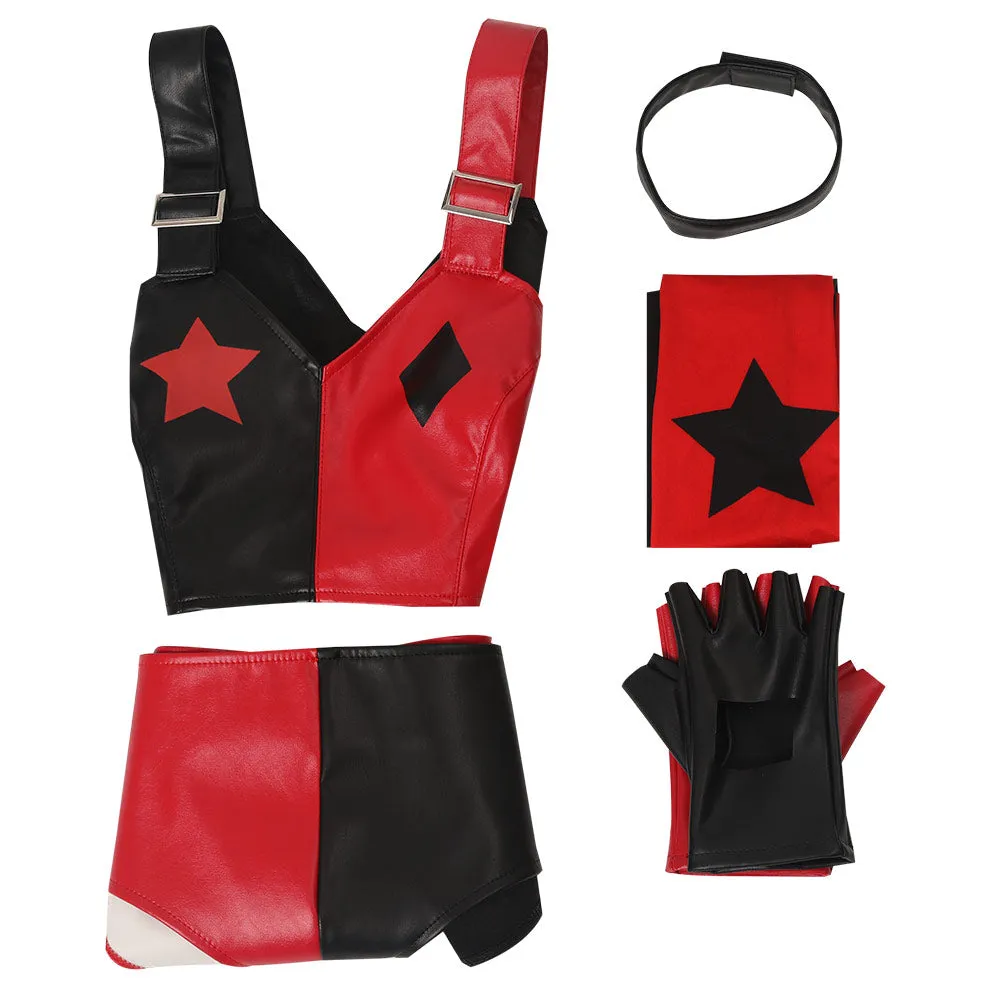 Harley Quinn Cosplay Costume Outfits Halloween Carnival Suit