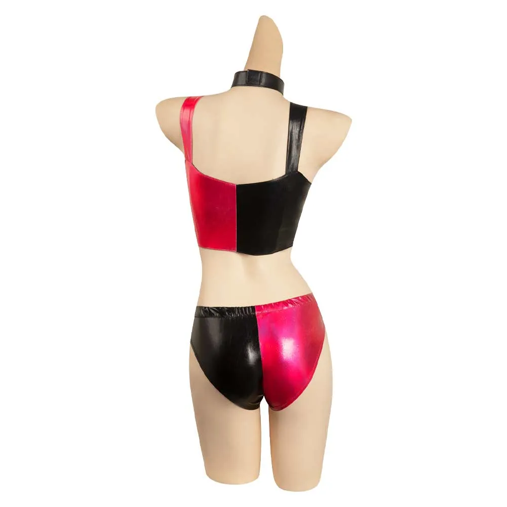 Harley Quinn Original Design Pink Outfits Cosplay Costume Halloween Carnival Suit