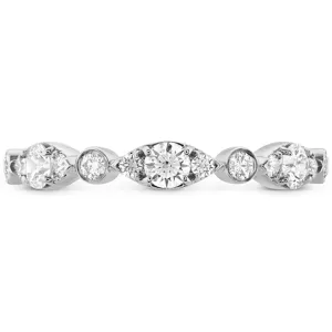 Hearts On Fire Platinum Bezel Regal Band - 0.48ctw