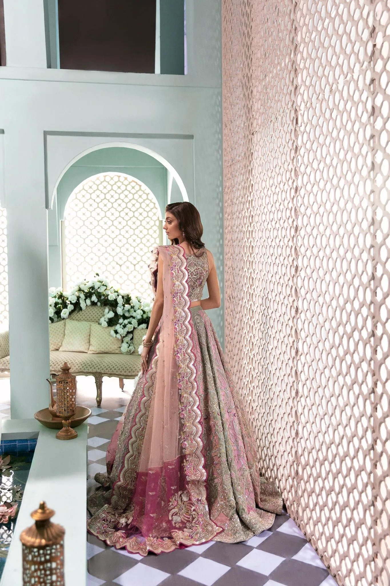Heavy Indian Bridal Lehenga Choli Designer Dress #BN1166