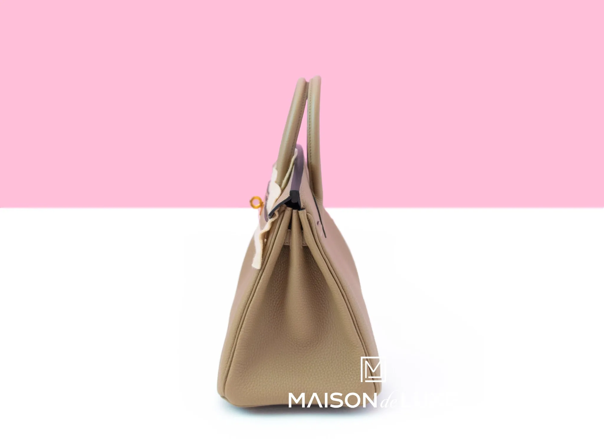 Hermes Birkin 25 Beige Marfa Togo Gold Hardware