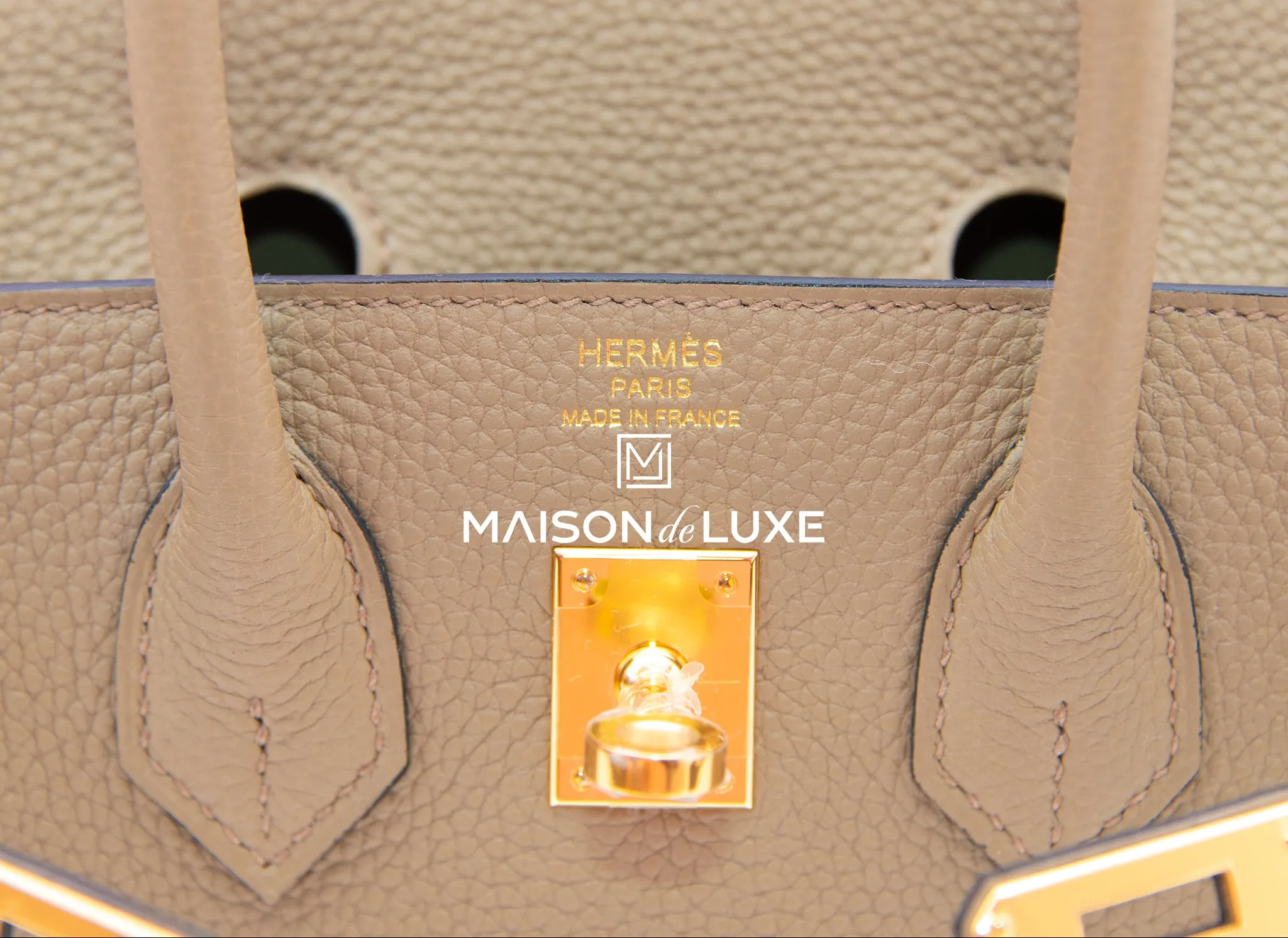 Hermes Birkin 25 Beige Marfa Togo Gold Hardware