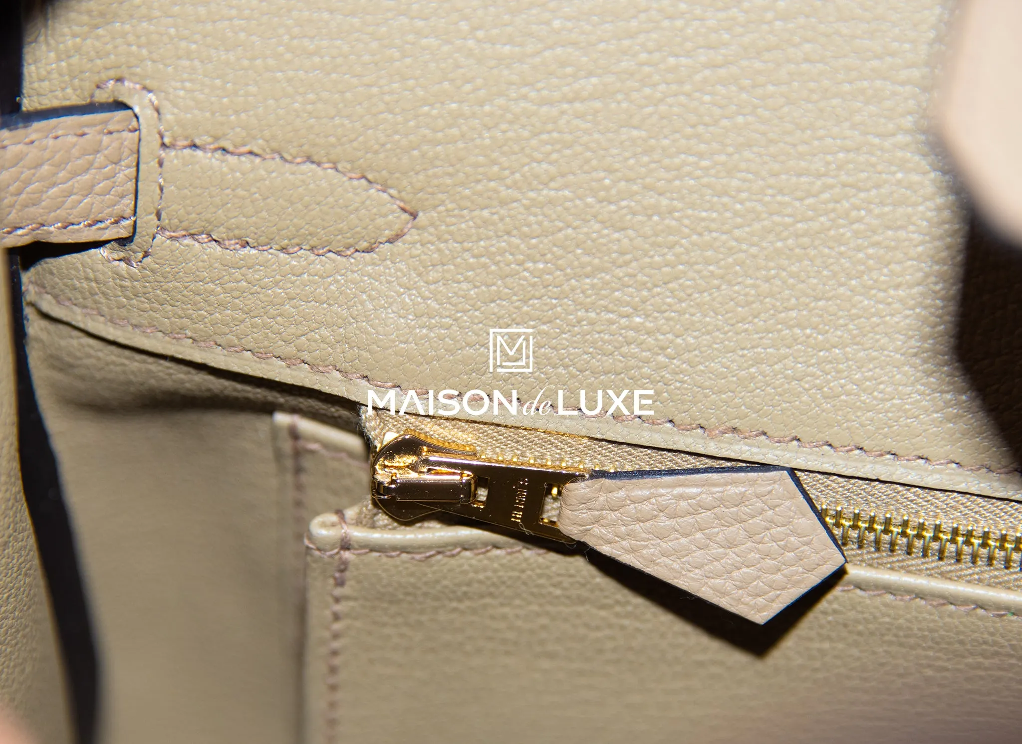 Hermes Birkin 25 Beige Marfa Togo Gold Hardware