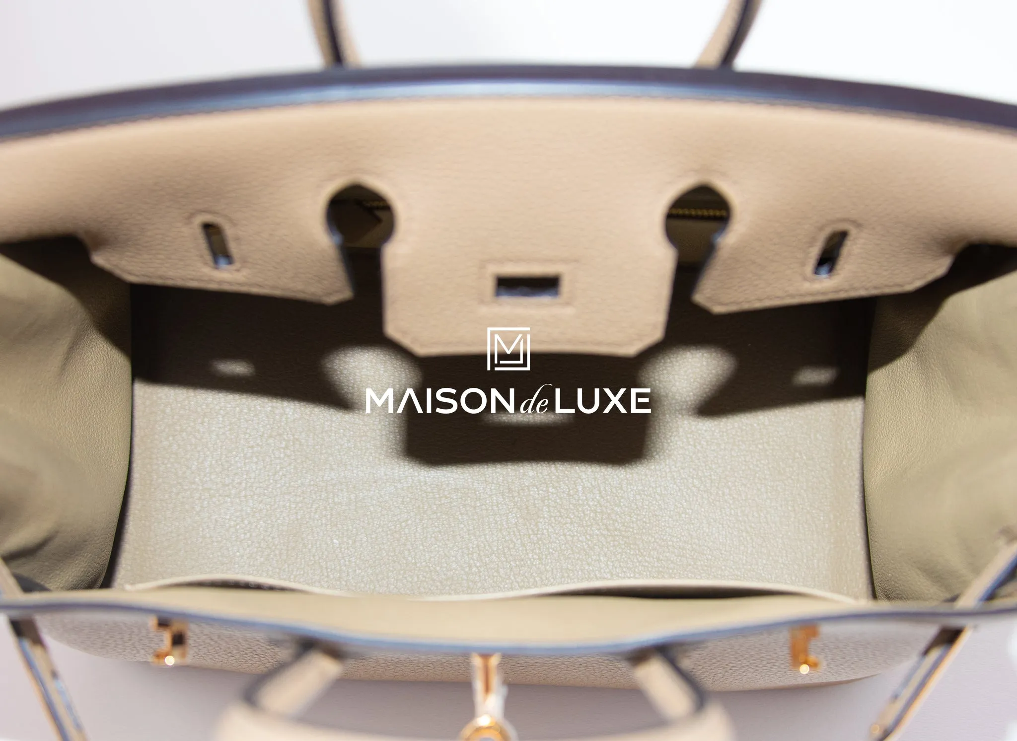 Hermes Birkin 25 Beige Marfa Togo Gold Hardware