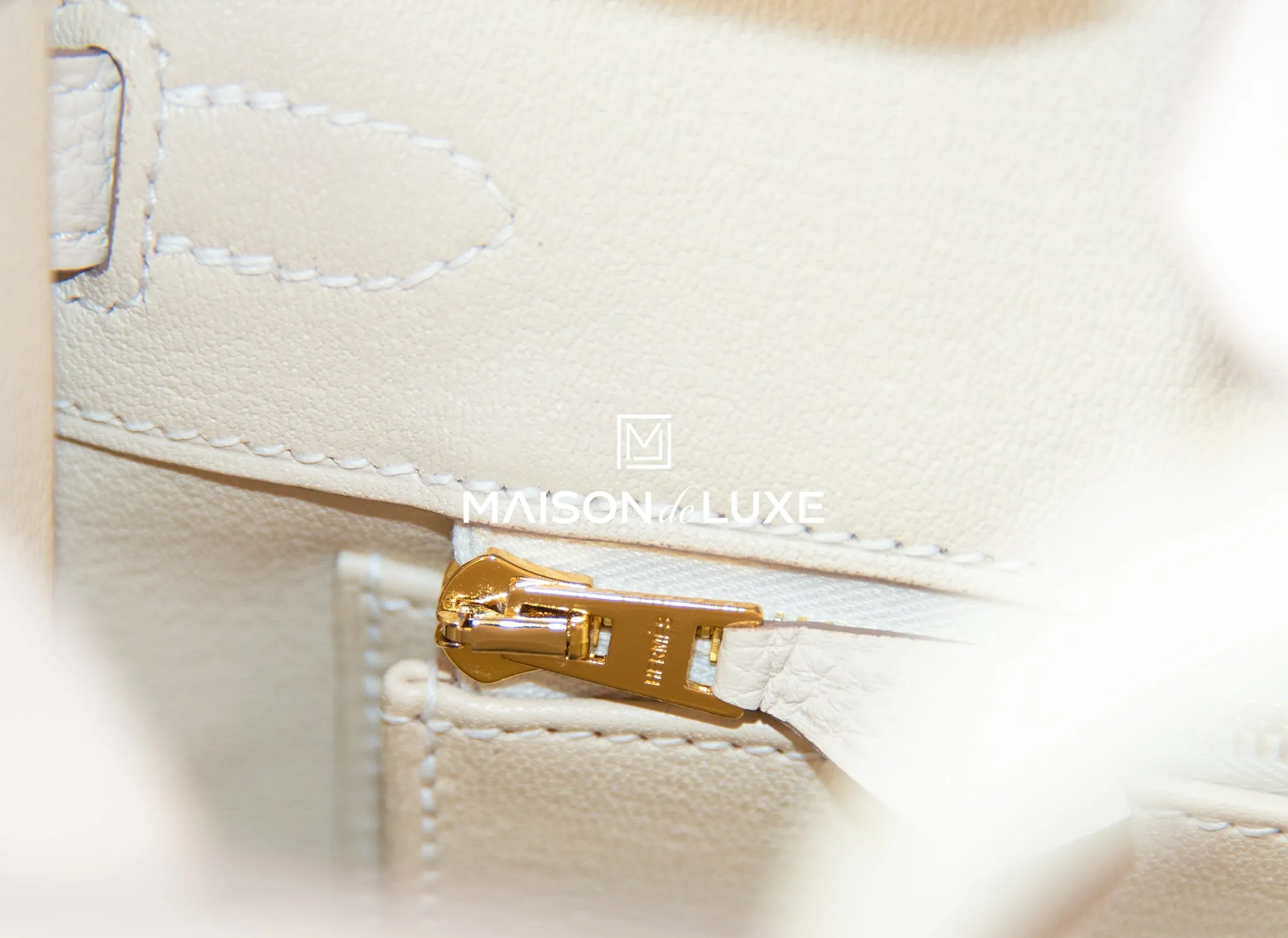 Hermes Birkin 25 Craie Togo Gold Hardware