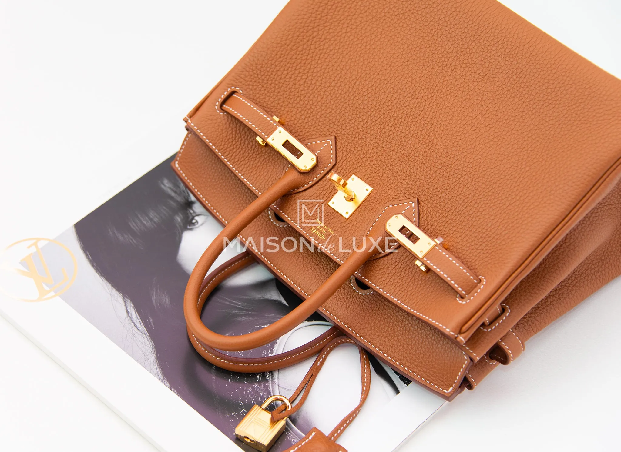 Hermes Birkin 25 Gold Togo Gold Hardware