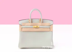 Hermes Birkin 25 Gris Neve Togo Gold Hardware