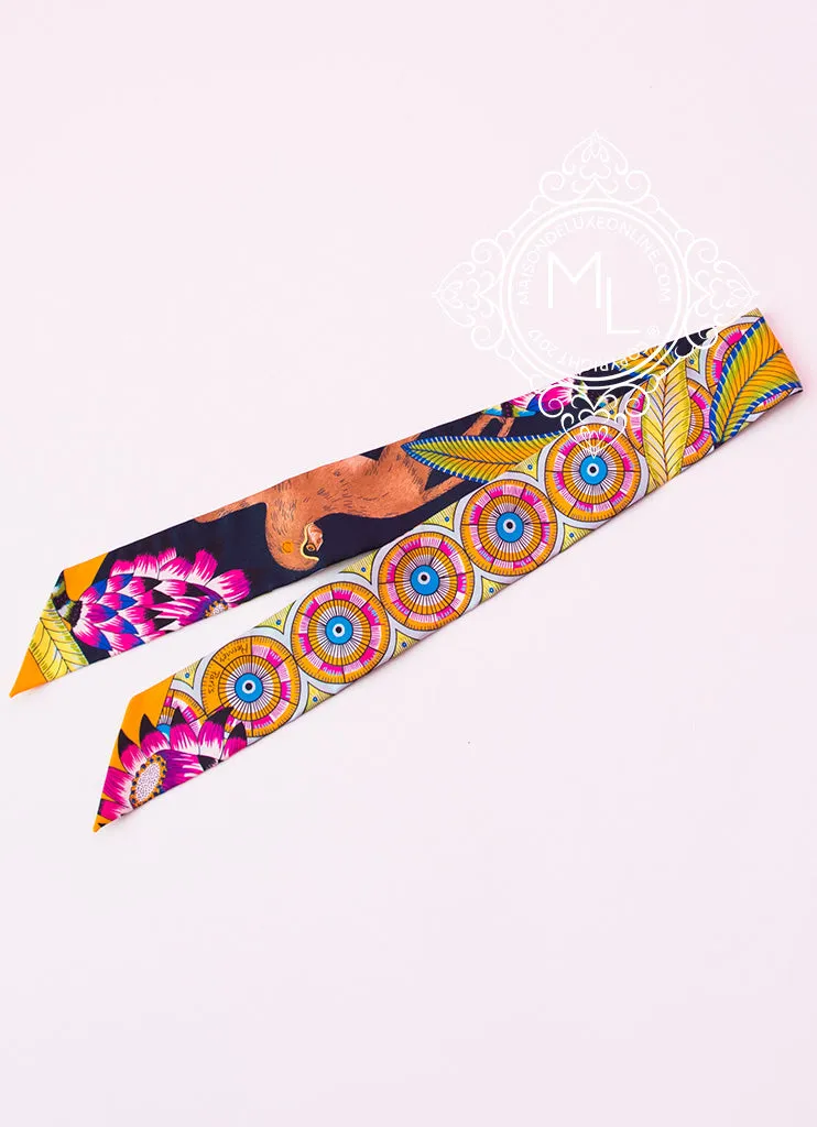Hermes Black Pink The Savana Dance Twilly