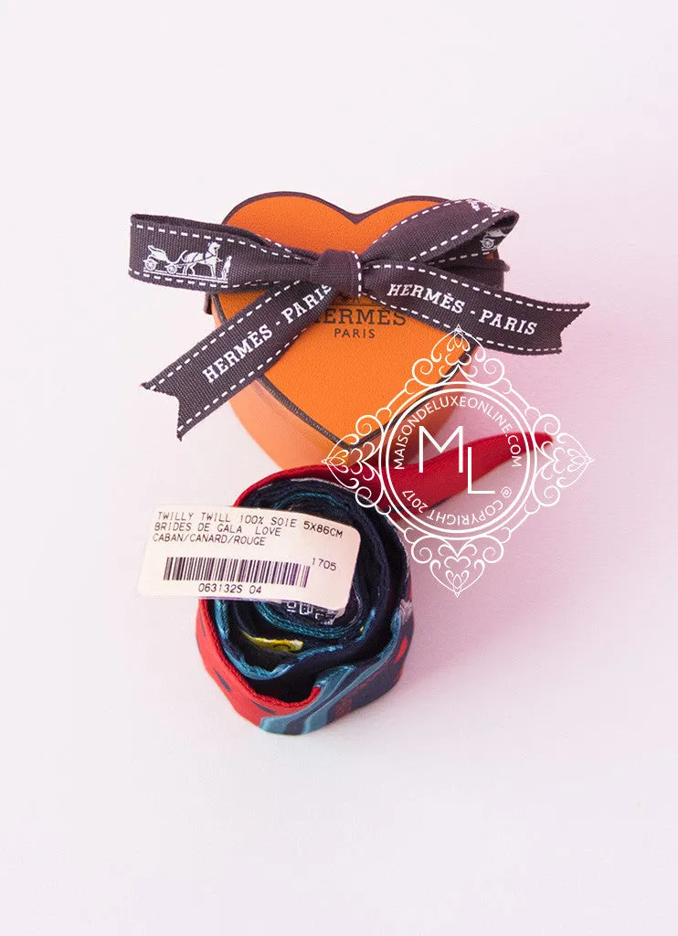 Hermes Black Red Brides De Gala Love Twilly