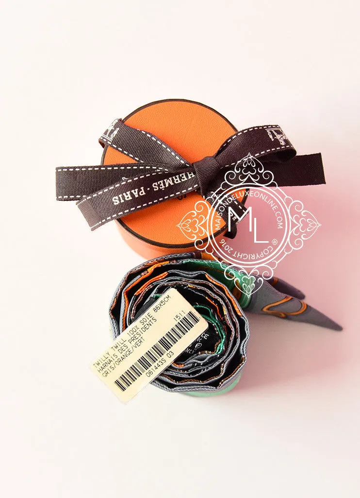 Hermes Harnais des Présidents Gris Twilly