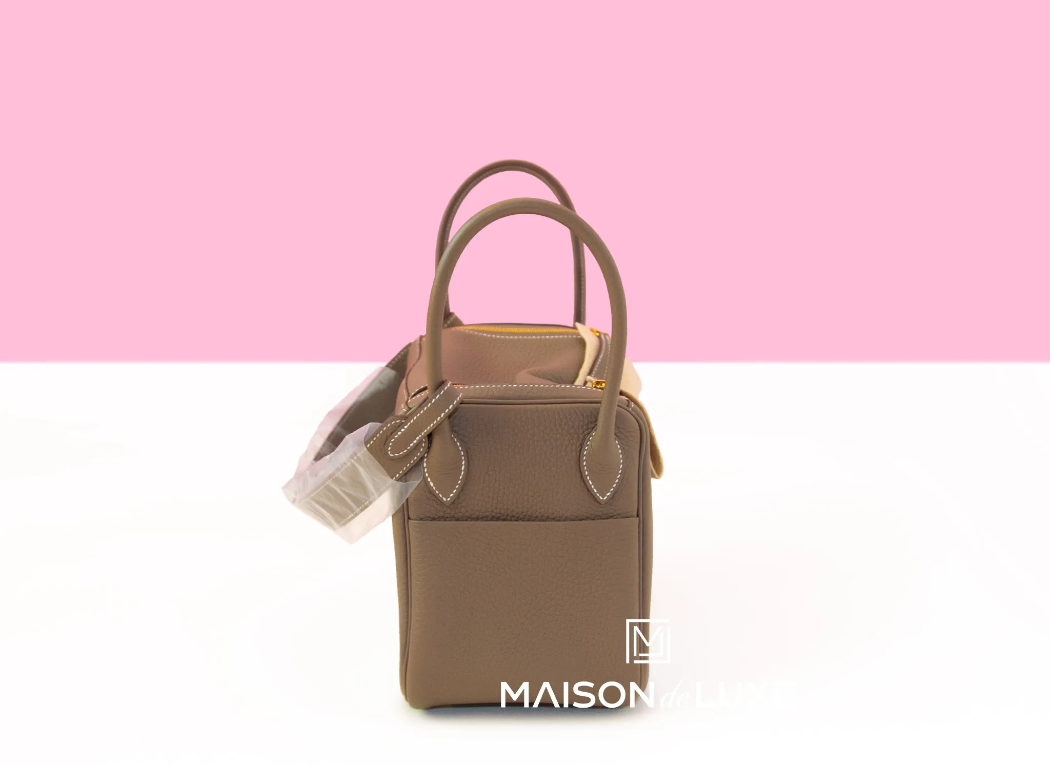 Hermes Lindy 26 Etoupe Clemence Handbag