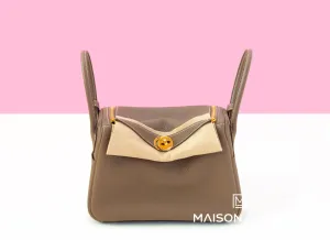 Hermes Lindy 26 Etoupe Clemence Handbag