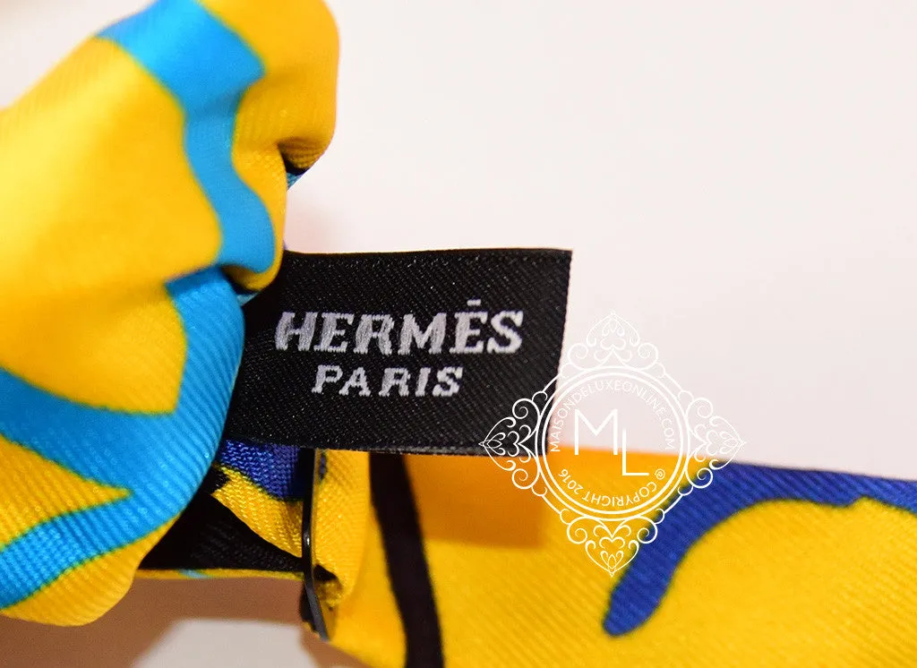 Hermes Modernisme tropical Yellow Bow Tie