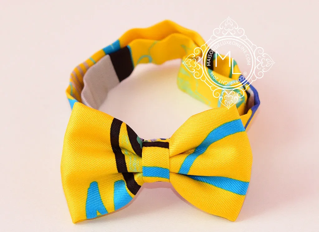 Hermes Modernisme tropical Yellow Bow Tie