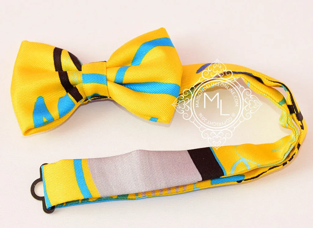 Hermes Modernisme tropical Yellow Bow Tie