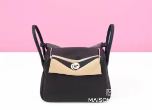 Hermes Noir Black Clemence Lindy 26 Handbag