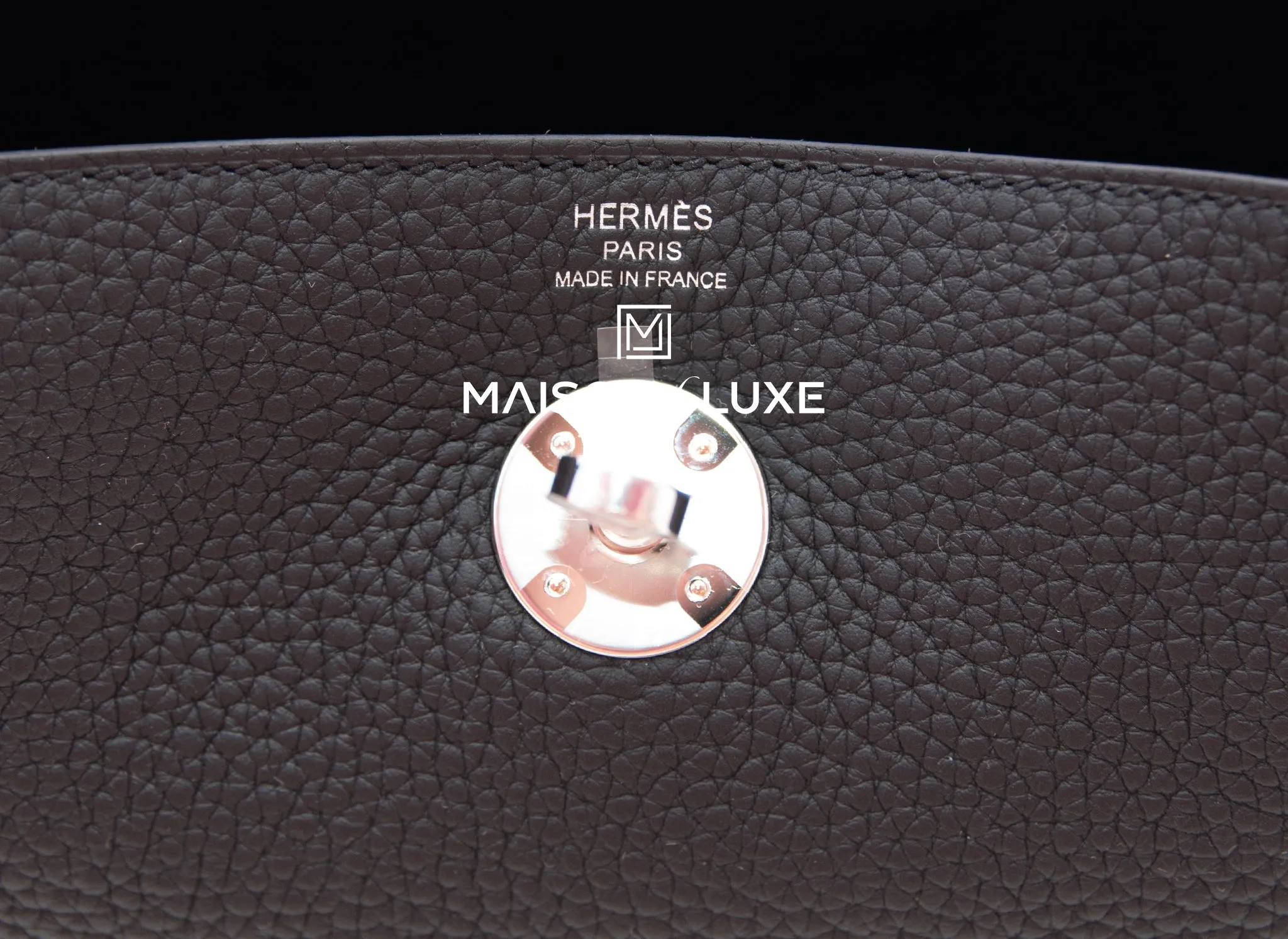 Hermes Noir Black Clemence Lindy 26 Handbag