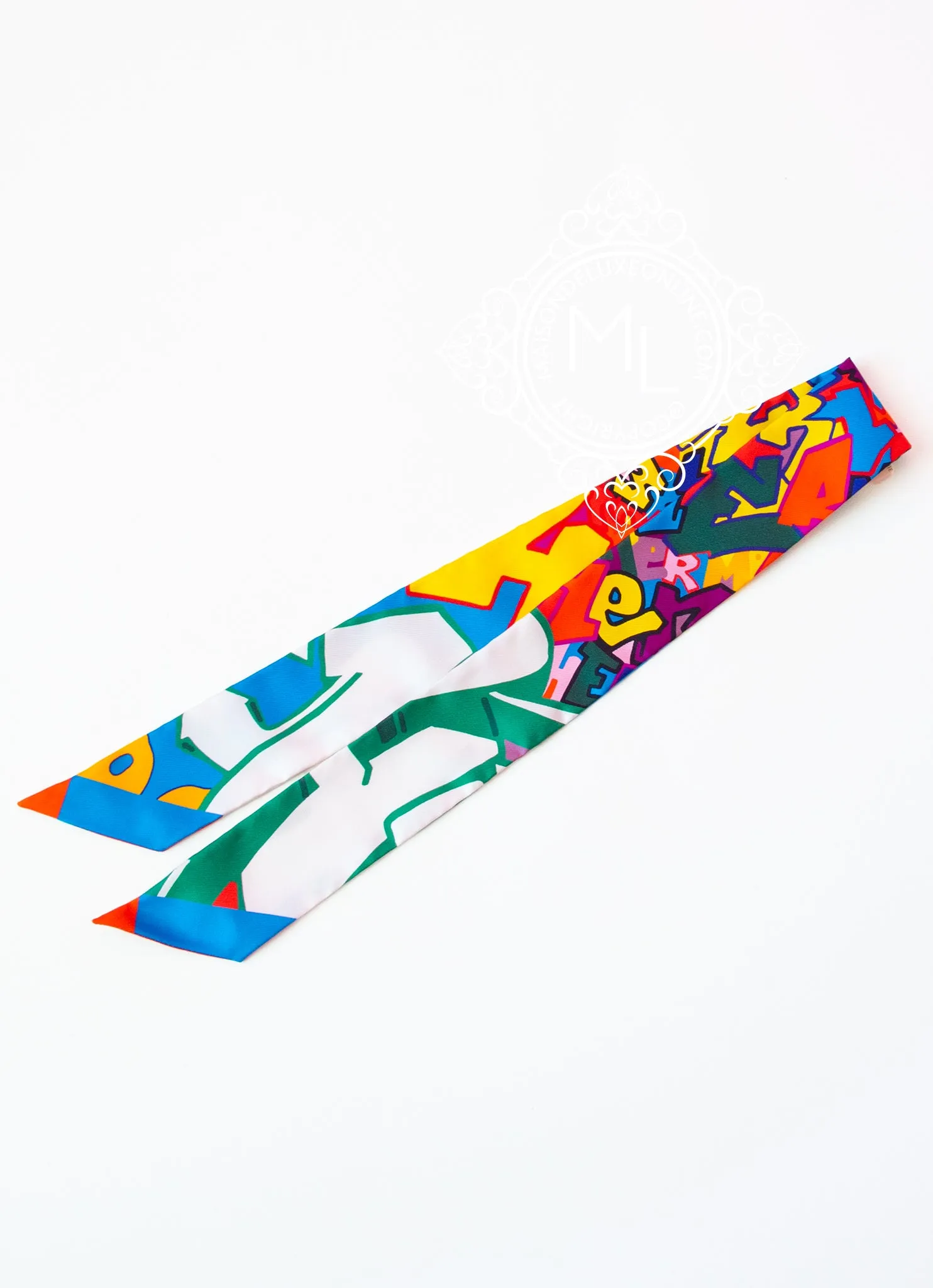 Hermes Orange Blue Graff Twilly