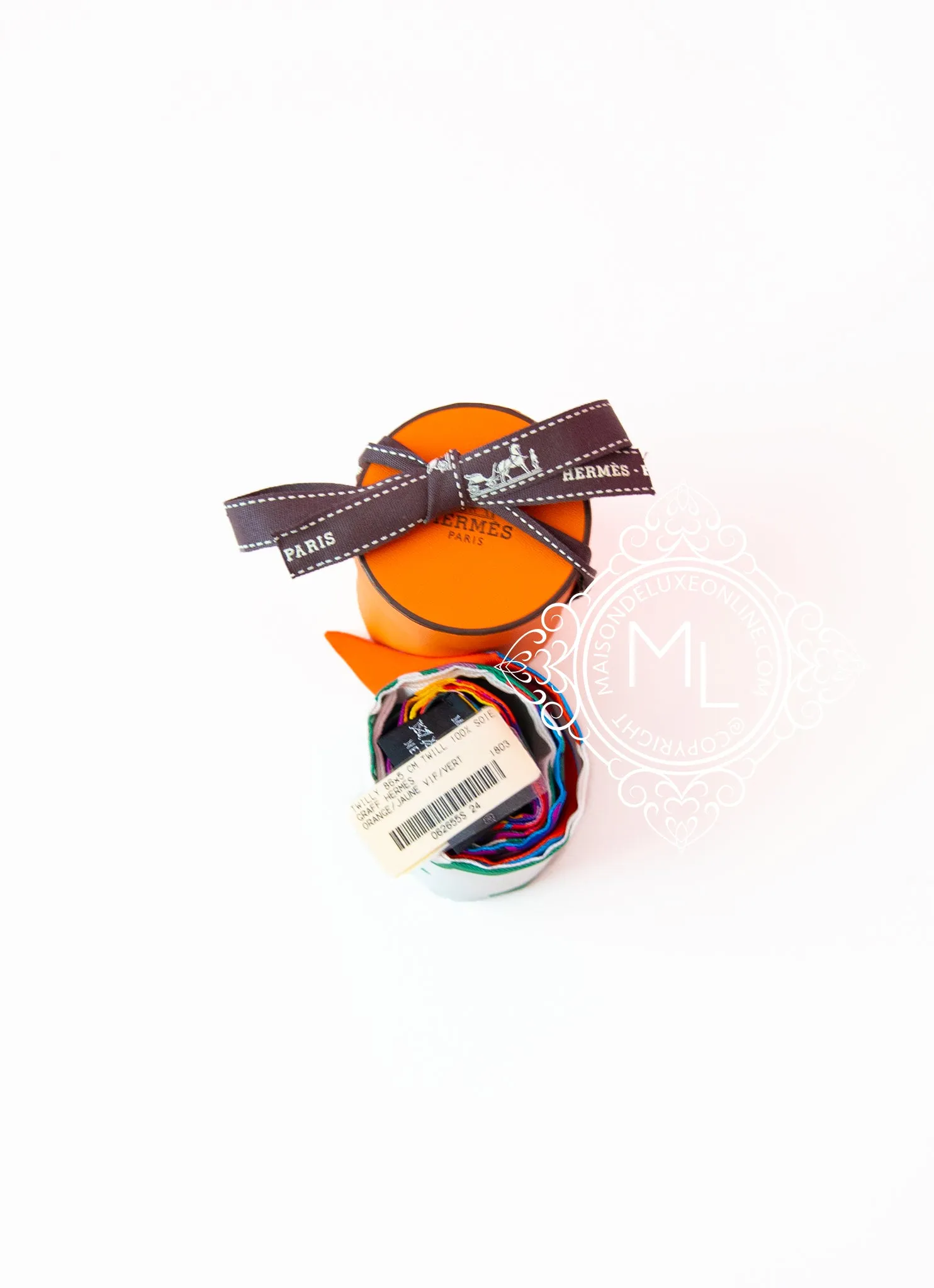 Hermes Orange Blue Graff Twilly