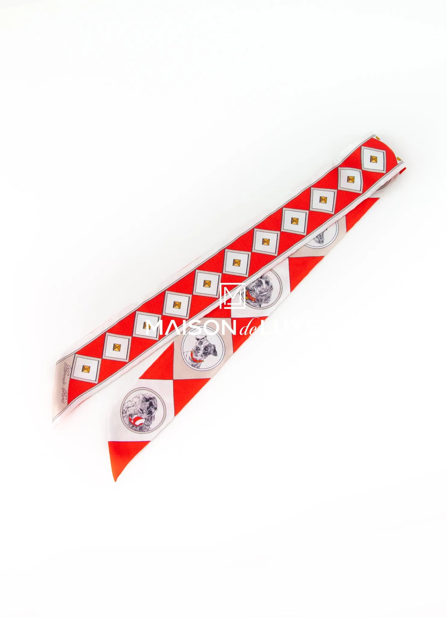 Hermes Red Colliers et Chiens Twilly