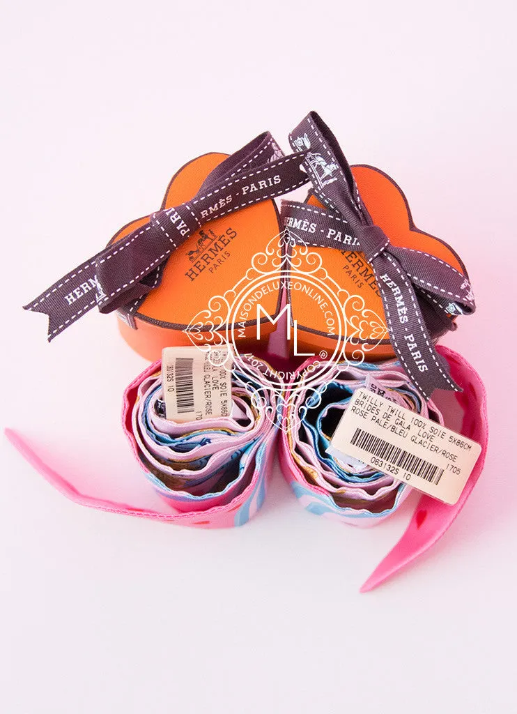 Hermes Rose Pink Brides De Gala Love Twilly