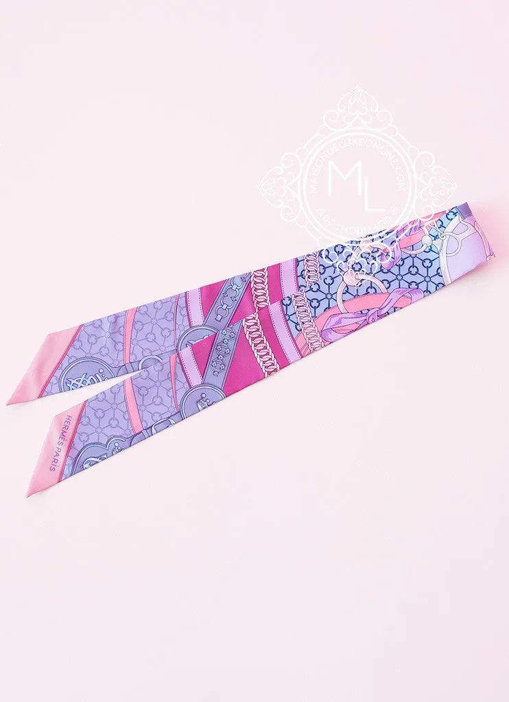 Hermes Violet Pink La Promenade du Matin Twilly